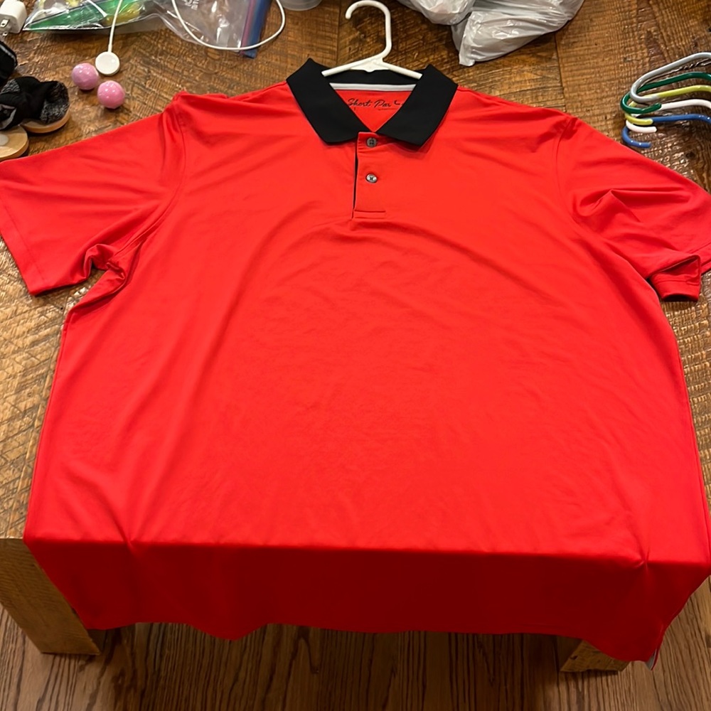 Short Par 4 Large dry fit golf polo